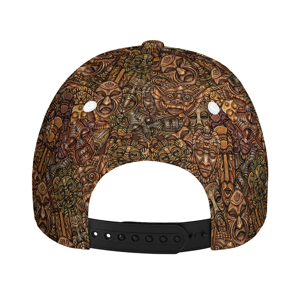African Totem Pattern Print Baseball Cap