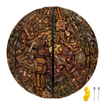 African Totem Pattern Print Basketball