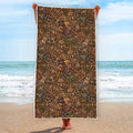 African Totem Pattern Print Beach Towel