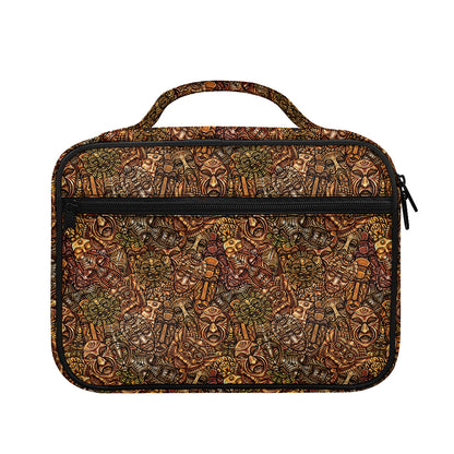 African Totem Pattern Print Briefcase Bible Bag