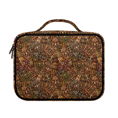 African Totem Pattern Print Briefcase Bible Bag