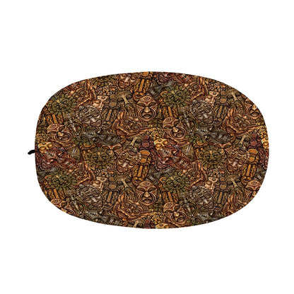 African Totem Pattern Print Car Side Mirror Covers