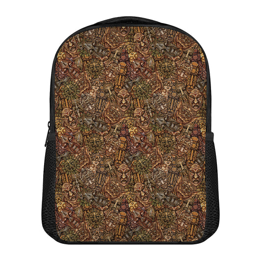 African Totem Pattern Print Casual Backpack
