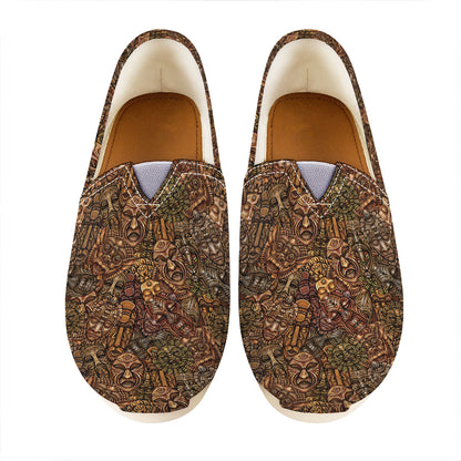 African Totem Pattern Print Casual Shoes
