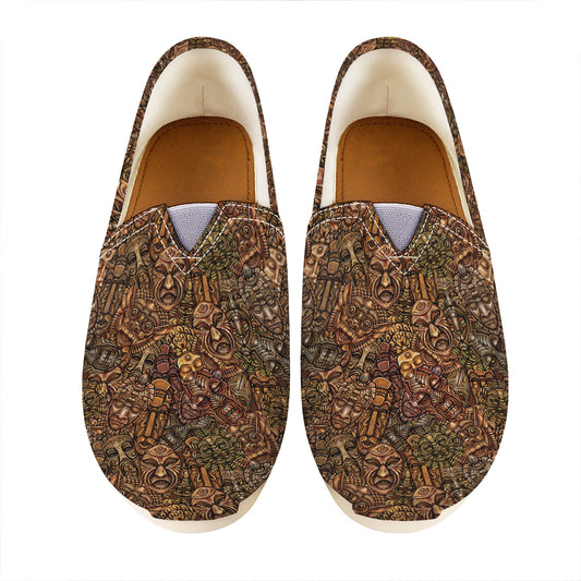 African Totem Pattern Print Casual Shoes