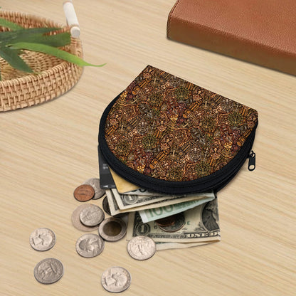African Totem Pattern Print Coin Purse
