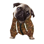 African Totem Pattern Print Dog Zip Up Hoodie