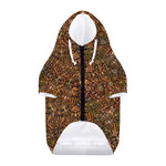 African Totem Pattern Print Dog Zip Up Hoodie