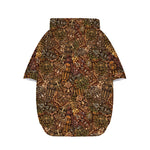 African Totem Pattern Print Dog Zip Up Hoodie