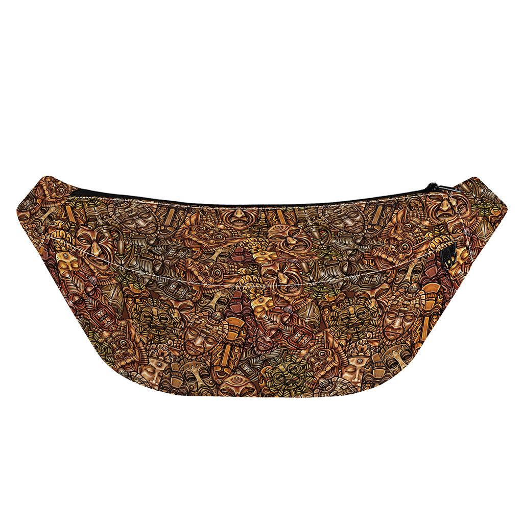 African Totem Pattern Print Fanny Pack