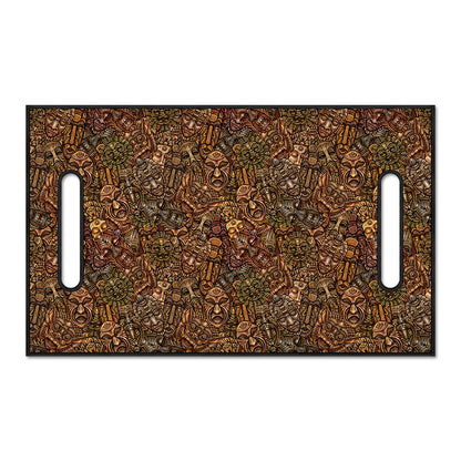 African Totem Pattern Print Golf Cart Seat Cover