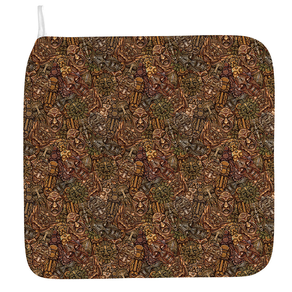 African Totem Pattern Print Hand Towel