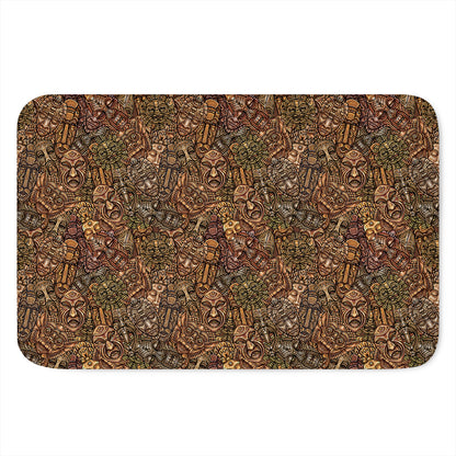African Totem Pattern Print Indoor Door Mat