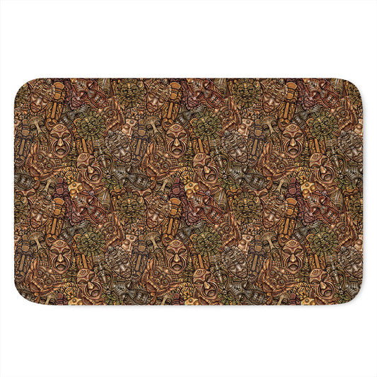African Totem Pattern Print Indoor Door Mat
