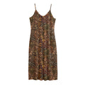 African Totem Pattern Print Jersey Midi Cami Dress