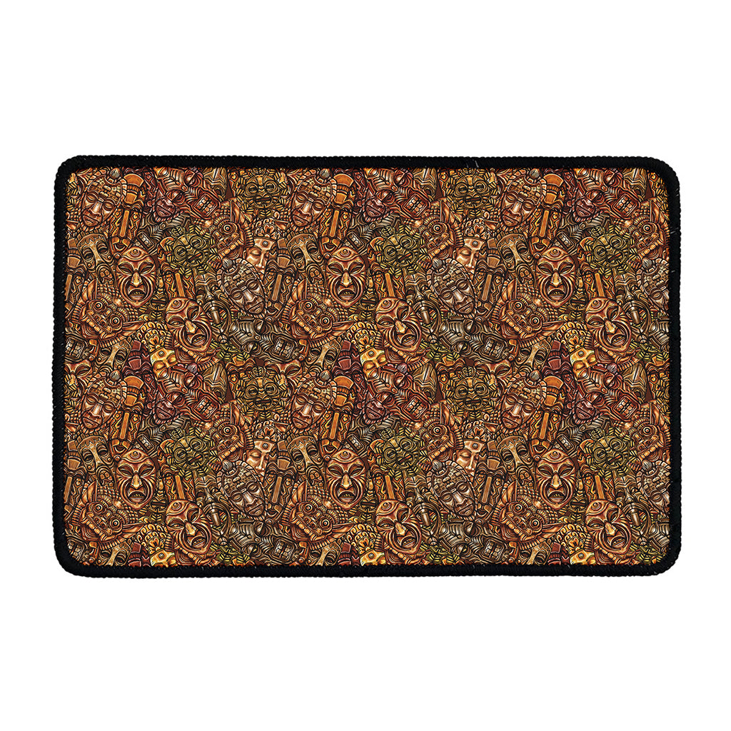 African Totem Pattern Print Kitchen Mat