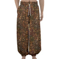 African Totem Pattern Print Lantern Pants