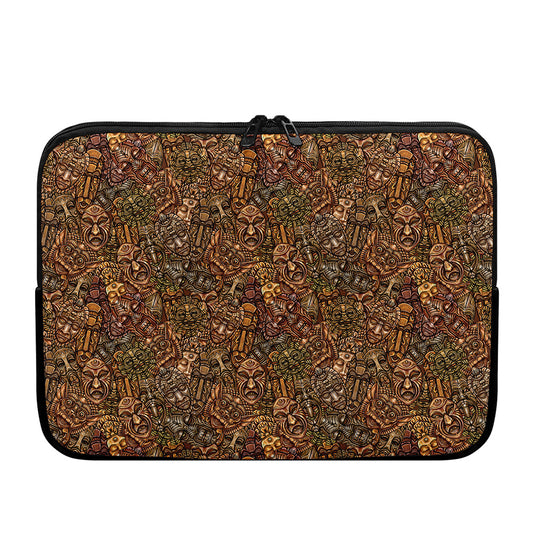 African Totem Pattern Print Laptop Sleeve