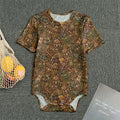 African Totem Pattern Print Men's Bodysuit
