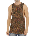 African Totem Pattern Print Men's Muscle Tank Top