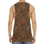 African Totem Pattern Print Men's Muscle Tank Top