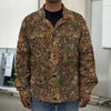 African Totem Pattern Print Men's Shirt Jacket