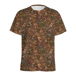 African Totem Pattern Print Men's Sports T-Shirt
