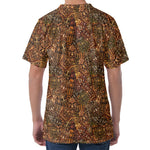 African Totem Pattern Print Men's Velvet T-Shirt