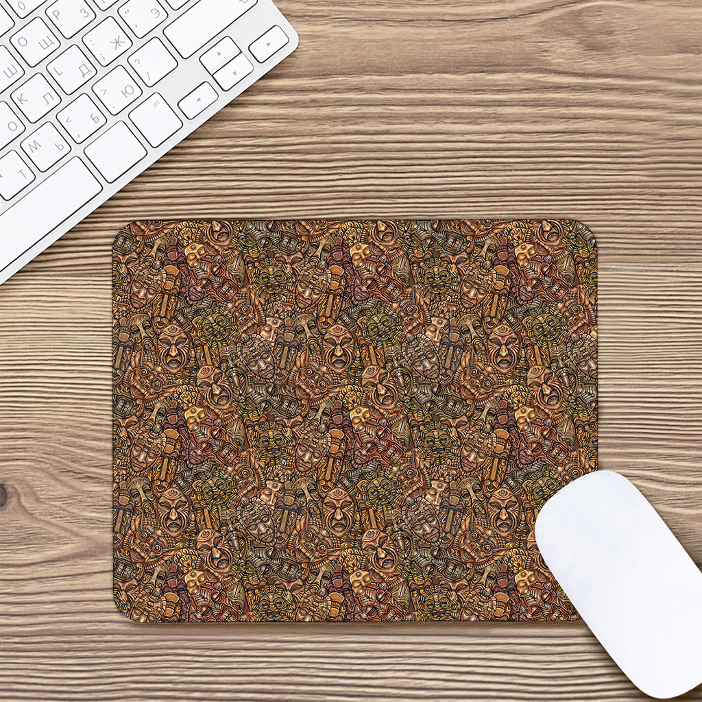 African Totem Pattern Print Mouse Pad