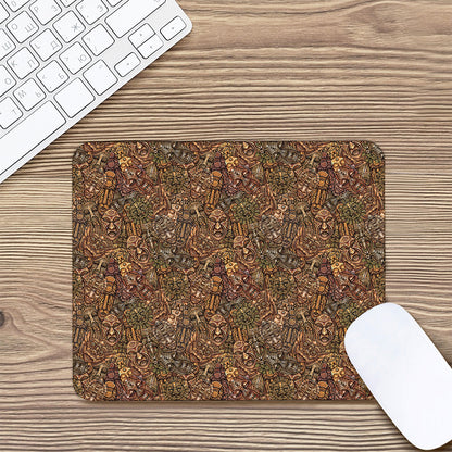 African Totem Pattern Print Mouse Pad