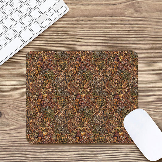 African Totem Pattern Print Mouse Pad