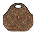 African Totem Pattern Print Neoprene Lunch Bag