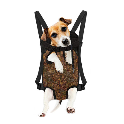 African Totem Pattern Print Pet Carrier Backpack