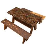 African Totem Pattern Print Picnic Table Cover