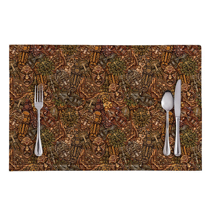 African Totem Pattern Print Placemat