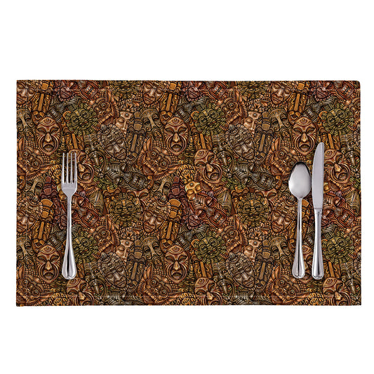 African Totem Pattern Print Placemat