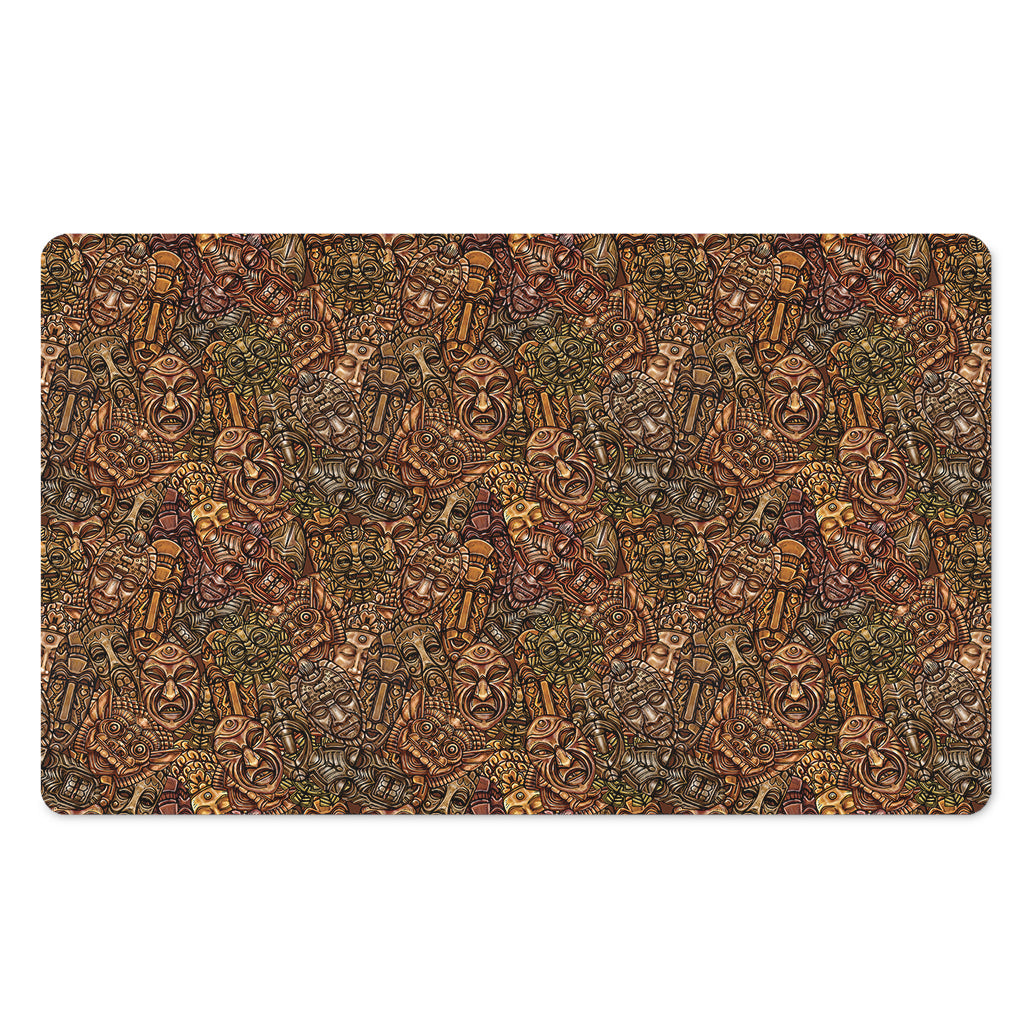 African Totem Pattern Print Polyester Doormat