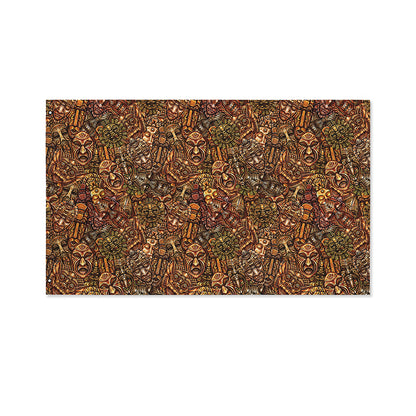African Totem Pattern Print Polyester Flag