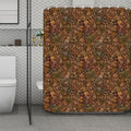 African Totem Pattern Print Polyester Shower Curtain