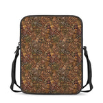 African Totem Pattern Print Rectangular Crossbody Bag