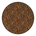 African Totem Pattern Print Round Floor Mat