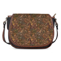 African Totem Pattern Print Saddle Bag