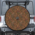 African Totem Pattern Print Tire Cover With Camera Hole