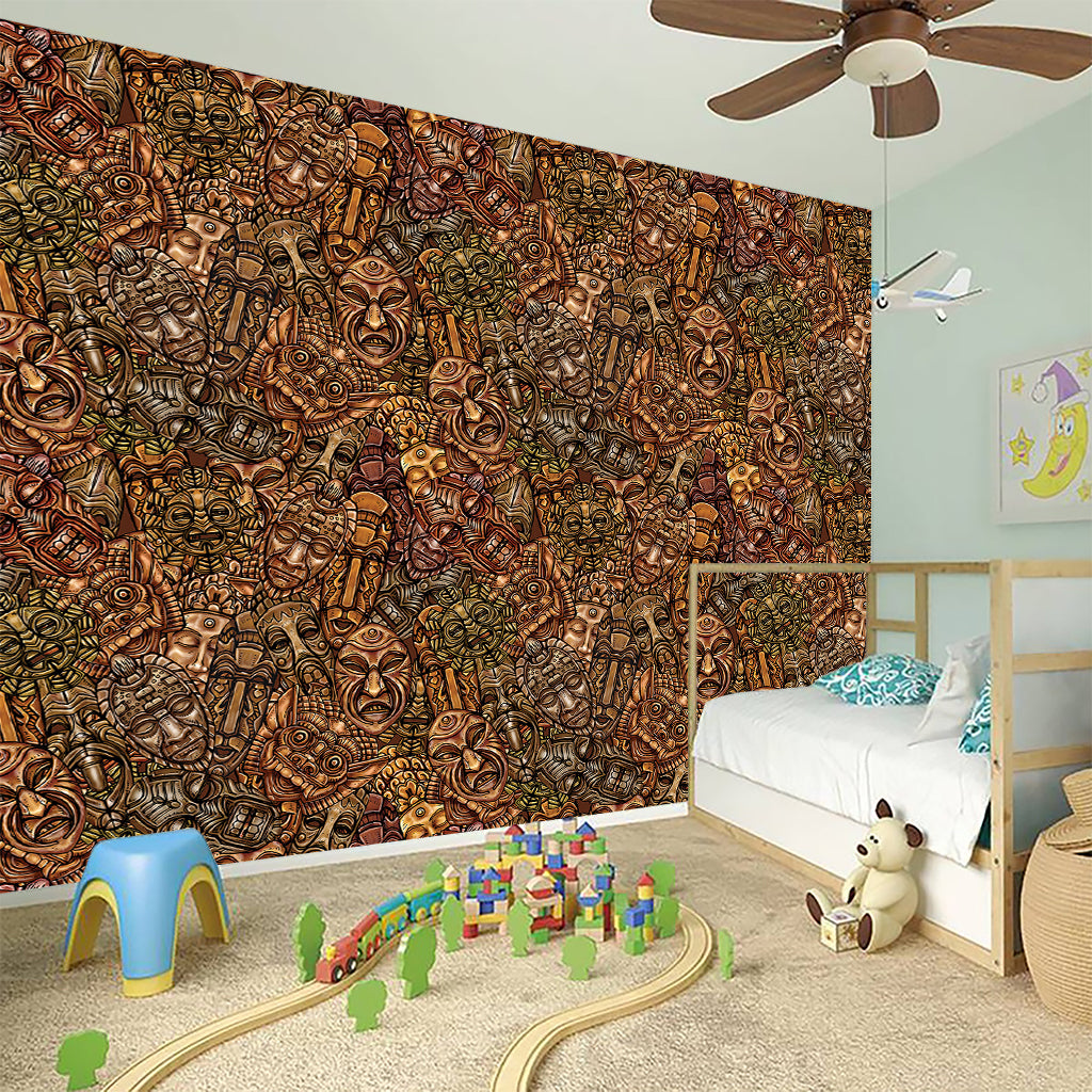 African Totem Pattern Print Wall Sticker