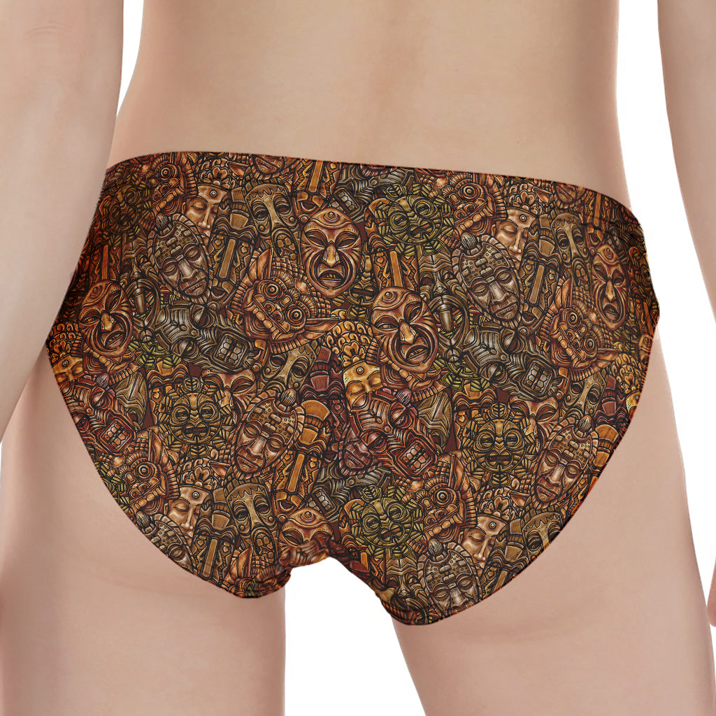 African Totem Pattern Print Women's Panties