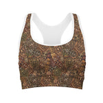 African Totem Pattern Print Women's Sports Bra