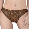 African Totem Pattern Print Women's Thong