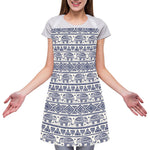 African Tribal Elephant Pattern Print Adjustable Apron