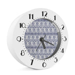 African Tribal Elephant Pattern Print Alarm Clock