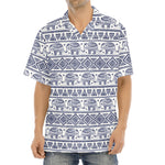 African Tribal Elephant Pattern Print Aloha Shirt